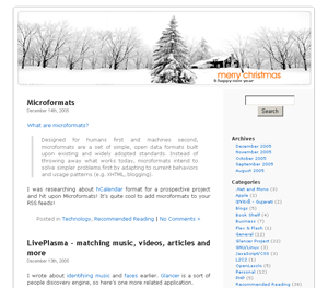 Christmas Theme Header for WordPress Blog - 2