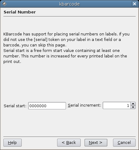 Step 5 - You can even print a serial number