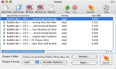 Switch - audio converter for Mac